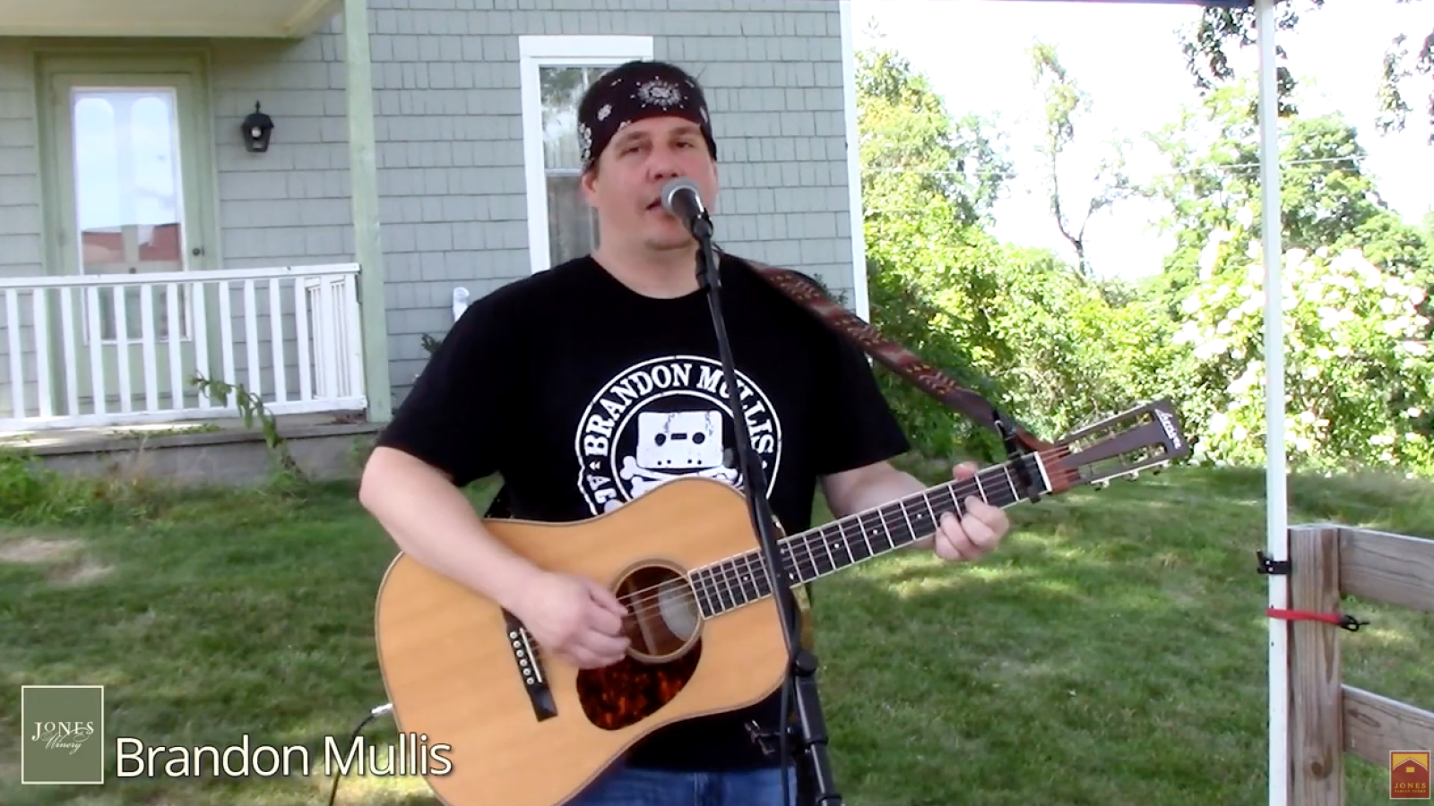 Brandon Mullis at the Jones Winery