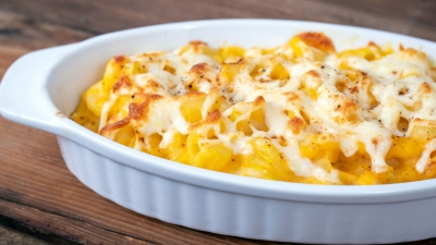 a plate of Butternut Macaroni and Cheese