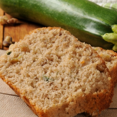 a slice of Blueberry Zucchini Bread